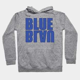 Blue- Blau in German Hoodie